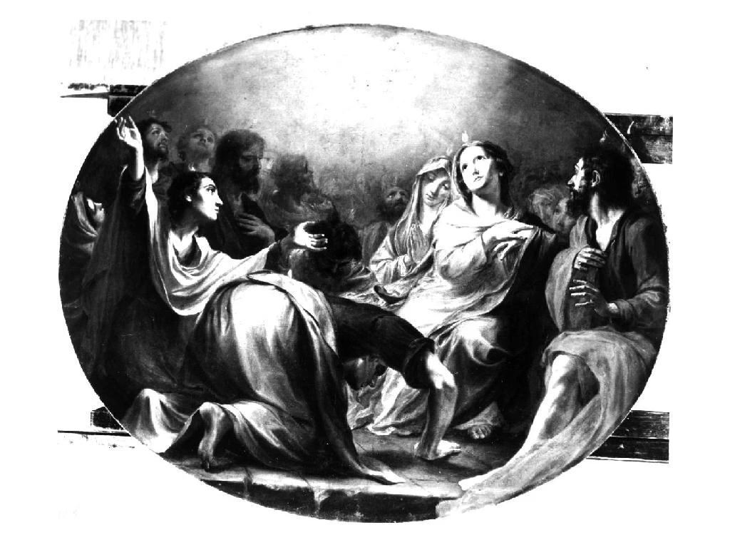 Misteri del rosario - Pentecoste, Chiesa di san Liborio, Colorno, Parma